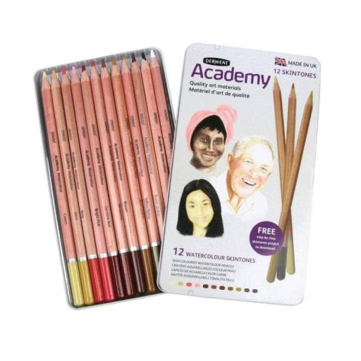 Derwent Academy akvarell készlet portré színezésére