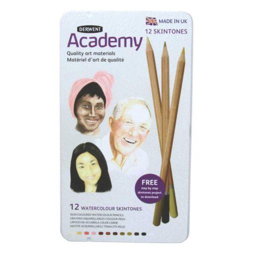 Derwent Academy akvarell készlet portré színezésére