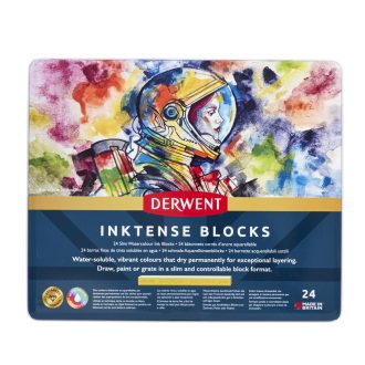 Derwent Inktense Blocks akvarellkréta, 24 db-os
