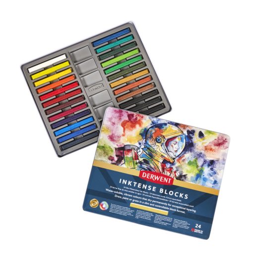 Derwent Inktense Blocks akvarellkréta, 24 db-os