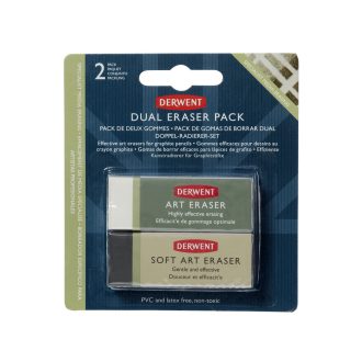 Derwent radírkészlet 2 db-os fekete-fehér