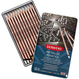 Derwent Metallic metálceruza készlet 12db-os