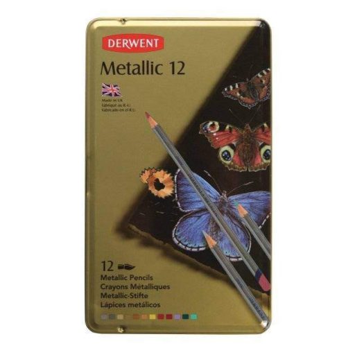 Derwent Metallic metálceruza készlet 12db-os