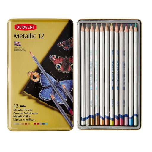 Derwent Metallic metálceruza készlet 12db-os
