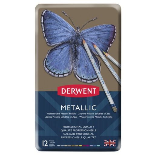 Derwent Metallic metálceruza készlet 12db-os