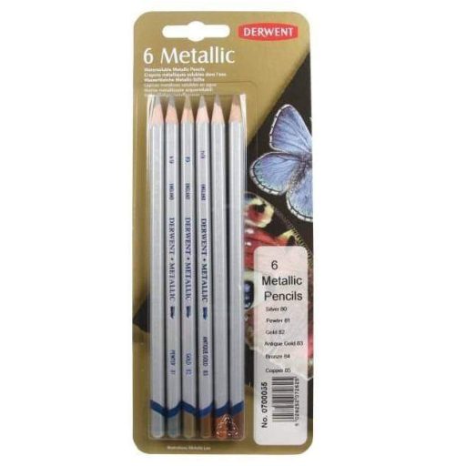 Derwent Metallic metálceruza készlet 6db-os - hagyományos