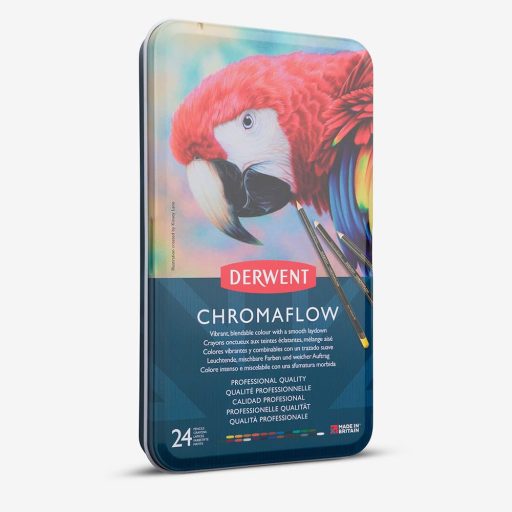 Derwent Chromaflow ceruza - 24 db + összemosó filcek
