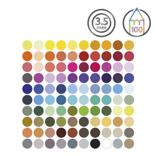 Derwent Chromaflow színes ceruza - 100 darabos készlet