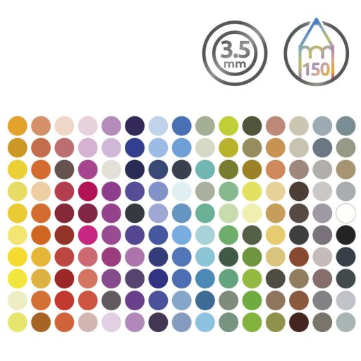 Derwent Chromaflow színes ceruza - 150 darabos készlet