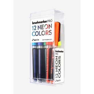   Karin Brushmarker PRO ecsetfilc 12 db-os készlet - Neon színek