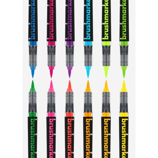 Karin Brushmarker PRO ecsetfilc 12 db-os készlet - Neon színek
