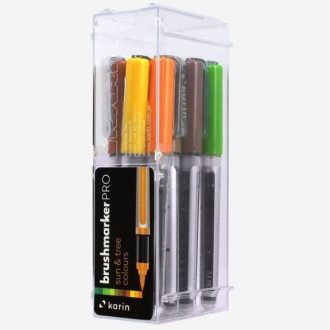   Karin Brushmarker PRO ecsetfilc 12 db-os készlet - Természet színei