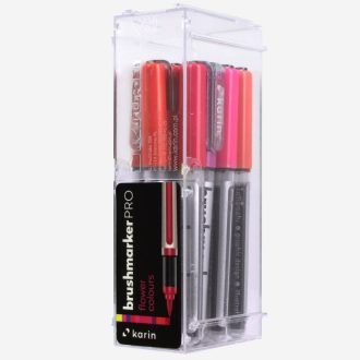   Karin Brushmarker PRO ecsetfilc 12 db-os készlet - Virágok színei