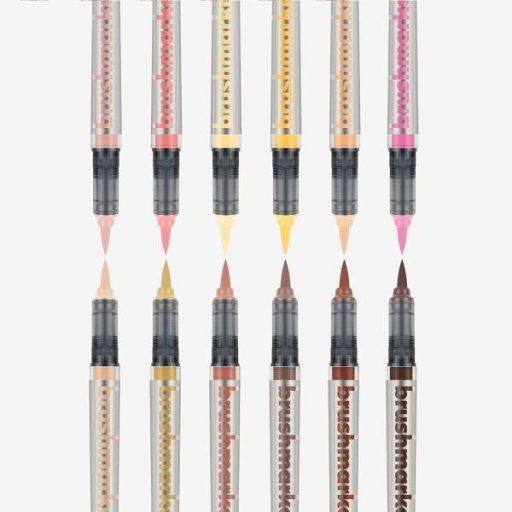 Karin Brushmarker PRO ecsetfilc 12 db-os készlet - Bőrszínek