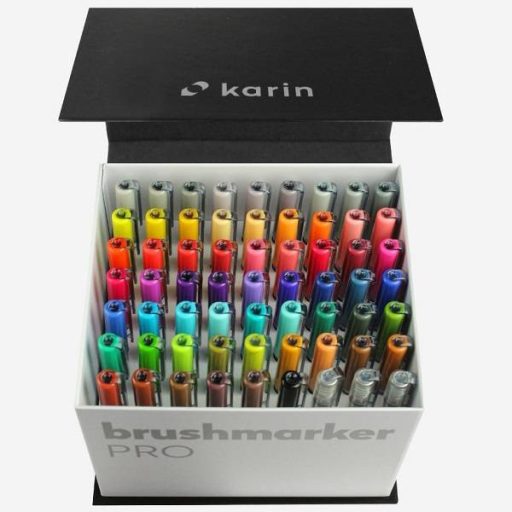 Karin Brushmarker PRO ecsetfilc Megabox (60 szín + 3 blender)