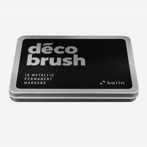Karin DecoBrush metálszínű ecsetfilc 10 db-os készlet