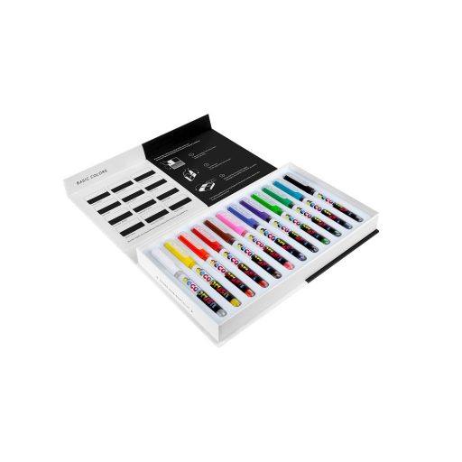 Karin Pigment Decobrush ecsetfilc 12db-os készlet - Alapszínek