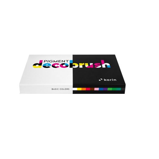 Karin Pigment Decobrush ecsetfilc 12db-os készlet - Alapszínek