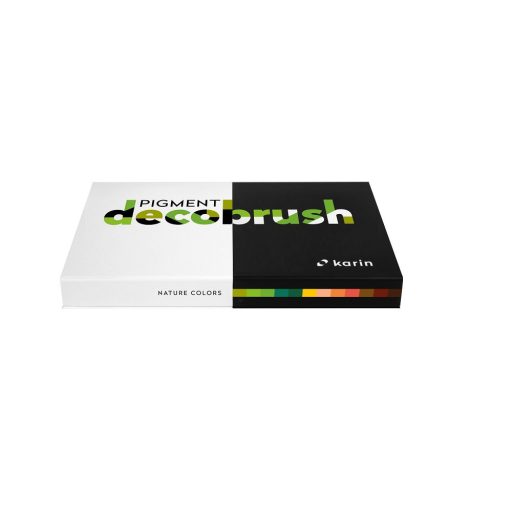 Karin Pigment Decobrush ecsetfilc 12db-os készlet - Természet színei