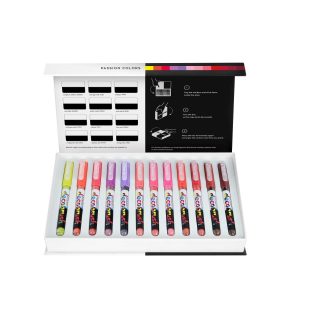   Karin Pigment Decobrush ecsetfilc 12db-os készlet - Passion Colors