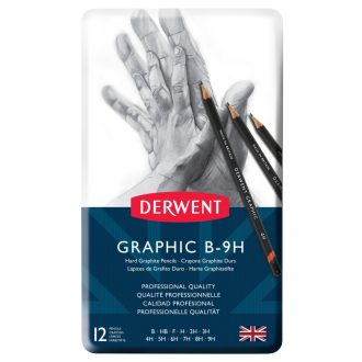  Derwent grafitceruza készlet 12 db-os "kemény" (B-9H)
