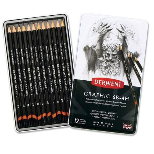 Derwent grafitceruza készlet 12 db-os "közepes"