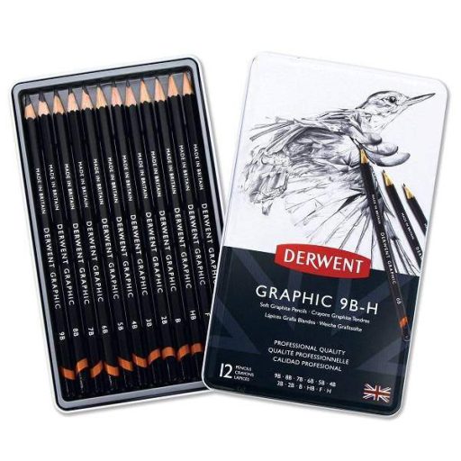 Derwent grafitceruza készlet 12 db-os "puha"