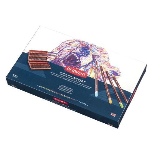 Derwent Coloursoft színesceruza készlet 72 db-os, fadobozos