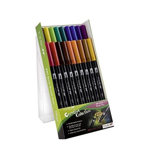 Tombow ABT Dual Brush Pen - Kéthegyű marker filctoll, 18 db alapszín