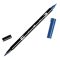 Tombow ABT Dual Brush Pen - Kéthegyű filctoll, színenként, 528 - Navy Blue