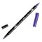 Tombow ABT Dual Brush Pen - Kéthegyű filctoll, színenként, 606 - Violet