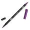 Tombow ABT Dual Brush Pen - Kéthegyű filctoll, színenként, 679 - Dark Plum