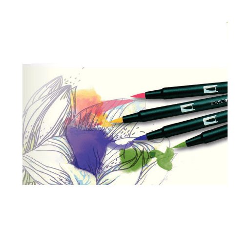 Tombow ABT Dual Brush Pen- Kéthegyű marker filctoll 6 db - Candy Colours