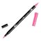 Tombow ABT Dual Brush Pen - Kéthegyű filctoll, színenként, 743 - Hot Pink