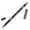 Tombow ABT Dual Brush Pen - Kéthegyű filctoll, színenként, N45 - Cool Gray 10