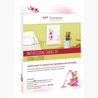 Tombow akvarell vászon készlet - Floral Letters