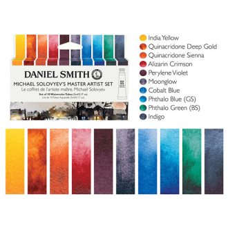   Daniel Smith akvarellfesték készlet, 10 x 5 ml - Michael Solovyev