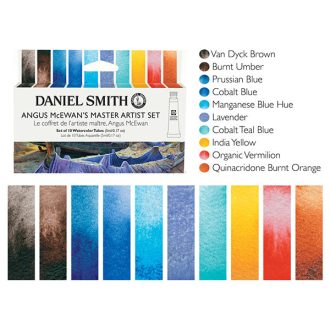   Daniel Smith akvarellfesték készlet, 10 x 5 ml - Angus McEwan