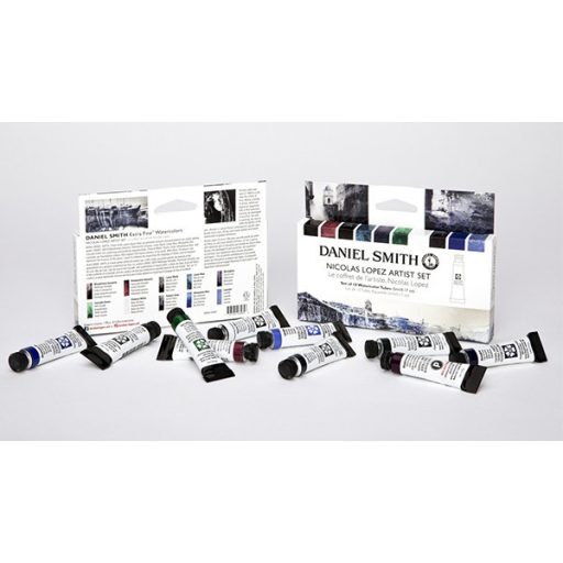 Daniel Smith akvarellfesték készlet, 10 x 5 ml - Nicolas Lopez
