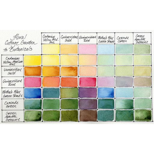 Daniel Smith akvarellfesték készlet, félszilkés, 6 db-os - Floral