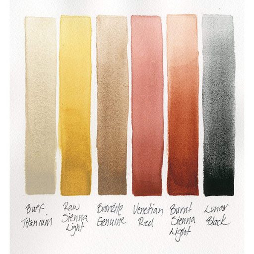 Daniel Smith akvarellfesték készlet, félszilkés, 6 db-os - Earth