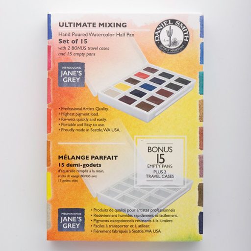 Daniel Smith akvarellfesték készlet, félszilkés, 15 db-os - Ultimate Mixing