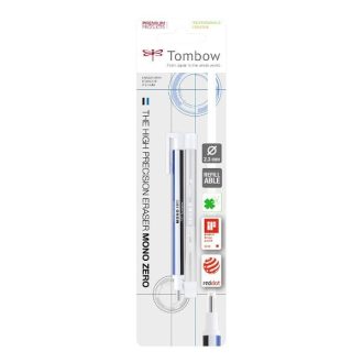   Tombow Mono Zero precíziós radír kör alakú töltettel, utántöltővel