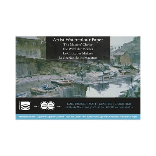 Baohong 100% pamut akvarelltömb - hidegen préselt