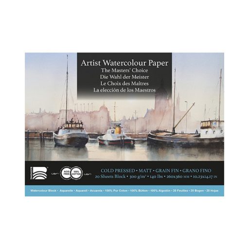 Baohong 100% pamut akvarelltömb - hidegen préselt