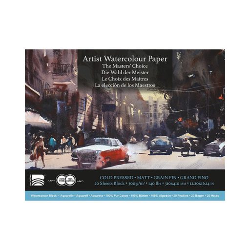 Baohong 100% pamut akvarelltömb - hidegen préselt