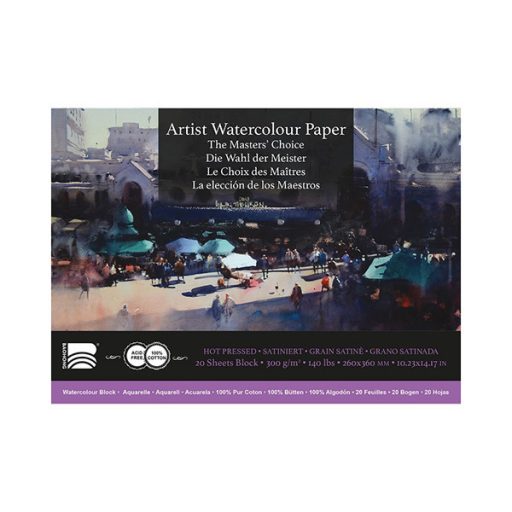 Baohong 100% pamut akvarelltömb - melegen préselt