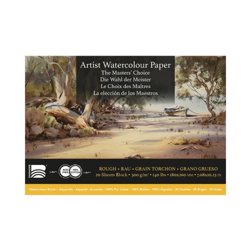 Baohong 100% pamut akvarelltömb - érdes