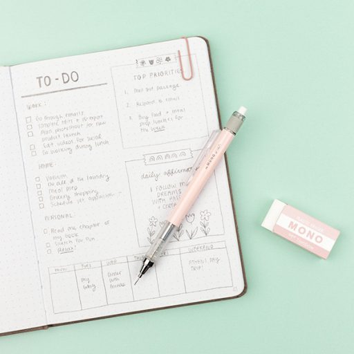 Tombow Mono Graph mechanikus ceruza és Mono radír készlet