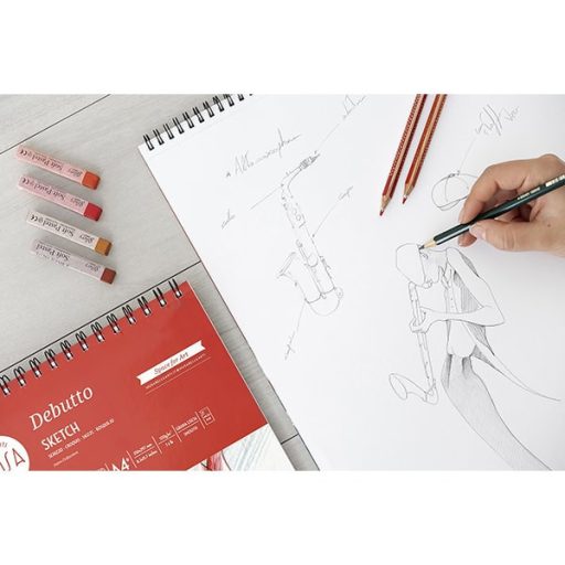 MUSA Imago vázlatfüzet, 105 g, spirálos, több méretben